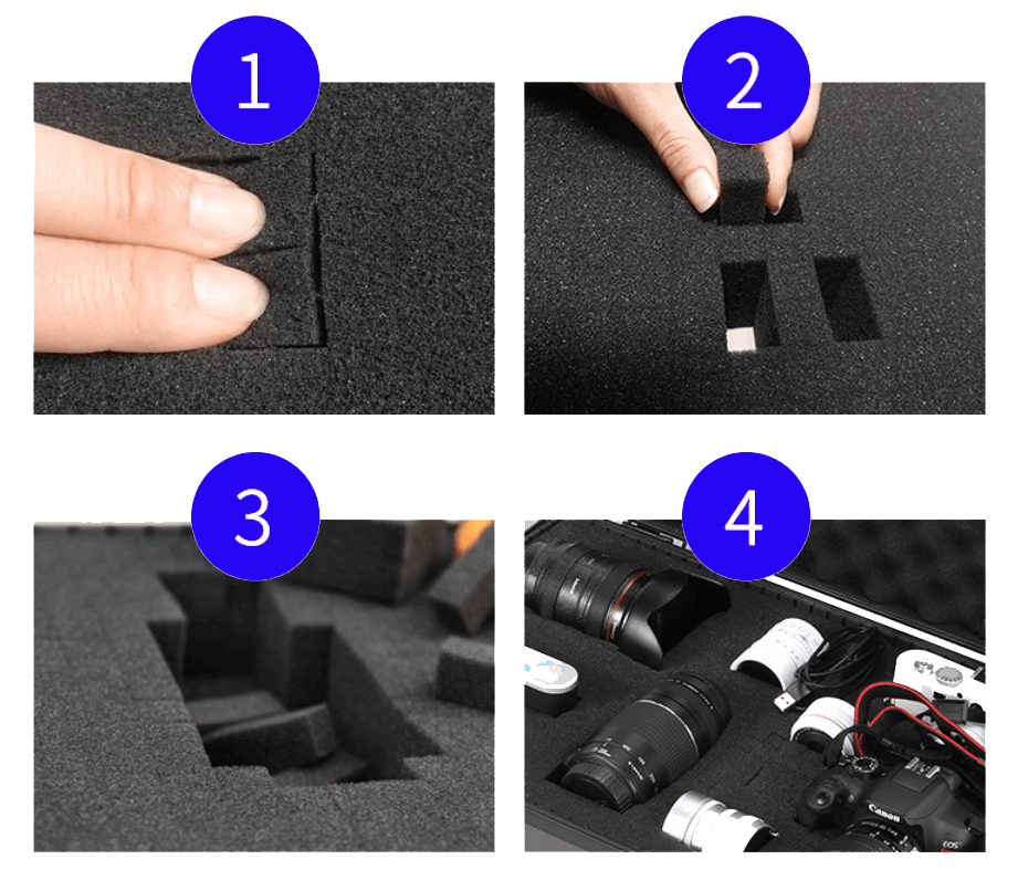 how to use anti static pick and pluck foam